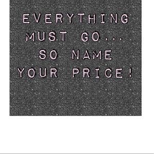 Name your own price sale!